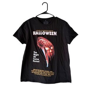 John Carpenters Halloween Movie The Night He Came Home Black T Shirt Size‎ M
